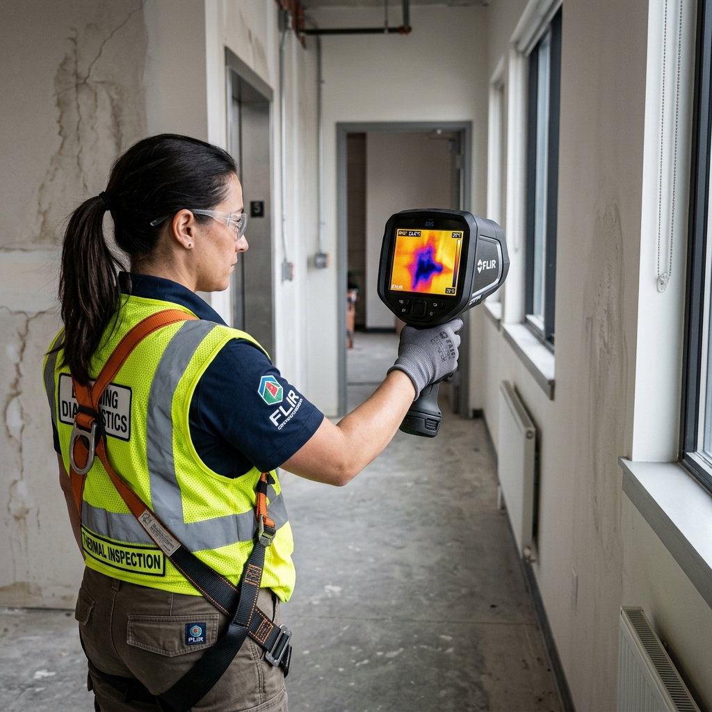Infrared thermal scanning of structure by Indoguard Solutions